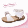 image:imageDREAM PAIRS Girls Sandals Fashion Bow Summer Shoes for ToddlerLittle KidWhiteglitter