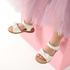 image:imageDREAM PAIRS Girls Sandals Fashion Bow Summer Shoes for ToddlerLittle KidWhiteglitter