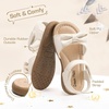 image:imageDREAM PAIRS Girls Sandals Fashion Bow Summer Shoes for ToddlerLittle KidWhitepu
