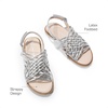 image:imageDREAM PAIRS Girls Sandals Gladiator Braided Flat Open Toe Summer Sandals