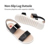 image:imageDREAM PAIRS Girls Sandals Glitter Two Strapped Casual Open Toe Sandals Little KidBig KidBlack