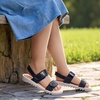 image:imageDREAM PAIRS Girls Sandals Glitter Two Strapped Casual Open Toe Sandals Little KidBig KidBlack