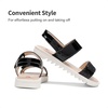 image:imageDREAM PAIRS Girls Sandals Glitter Two Strapped Casual Open Toe Sandals Little KidBig KidBlack