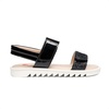 image:imageDREAM PAIRS Girls Sandals Glitter Two Strapped Casual Open Toe Sandals Little KidBig KidBlack