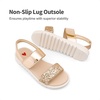 image:imageDREAM PAIRS Girls Sandals Glitter Two Strapped Casual Open Toe Sandals Little KidBig KidRose Gold