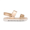 image:imageDREAM PAIRS Girls Sandals Glitter Two Strapped Casual Open Toe Sandals Little KidBig KidRose Gold