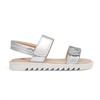 image:imageDREAM PAIRS Girls Sandals Glitter Two Strapped Casual Open Toe Sandals Little KidBig KidSilver