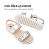 image:imageDREAM PAIRS Girls Sandals Glitter Two Strapped Casual Open Toe Sandals Little KidBig KidSilver