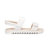 image:imageDREAM PAIRS Girls Sandals Glitter Two Strapped Casual Open Toe Sandals Little KidBig KidWhite