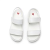 image:imageDREAM PAIRS Girls Sandals Glitter Two Strapped Casual Open Toe Sandals Little KidBig KidWhitepu