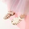 image:imageDREAM PAIRS Girls ToddlerLittle Kid ClosedToe Flower Summer Dress Sandals ShoesMilkyWhite