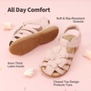 image:imageDREAM PAIRS Girls ToddlerLittle Kid ClosedToe Flower Summer Dress Sandals ShoesPink