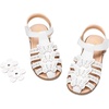 image:imageDREAM PAIRS Girls Sandals ClosedToe Sandals with Interchangeable DIY Flower Dress Summer Shoes ToddlerLittle KidWhite