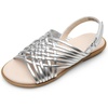 image:imageDREAM PAIRS Girls Sandals Gladiator Braided Flat Open Toe Summer Sandals