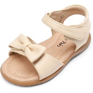 image:imageDREAM PAIRS Girls Sandals Fashion Bow Summer Shoes for ToddlerLittle KidKhaki