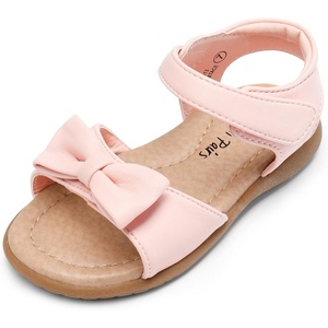 image:imageDREAM PAIRS Girls Sandals Fashion Bow Summer Shoes for ToddlerLittle KidPink