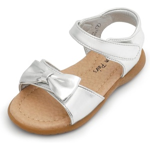 image:imageDREAM PAIRS Girls Sandals Fashion Bow Summer Shoes for ToddlerLittle KidSilver