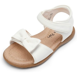 image:imageDREAM PAIRS Girls Sandals Fashion Bow Summer Shoes for ToddlerLittle KidWhite