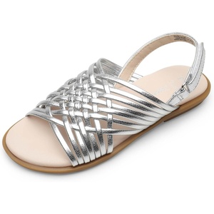 image:imageDREAM PAIRS Girls Sandals Gladiator Braided Flat Open Toe Summer Sandals
