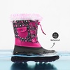 image:imageDREAM PAIRS Boys Girls Snow Boots WaterResistant Outdoor Warm Cozy AntiSlip Mid Calf Faux Fur Lining Insulated Winter Shoes for LittleBig KidsBlackPink