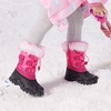 image:imageDREAM PAIRS Boys Girls Snow Boots WaterResistant Outdoor Warm Cozy AntiSlip Mid Calf Faux Fur Lining Insulated Winter Shoes for LittleBig KidsFuchsia