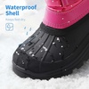 image:imageDREAM PAIRS Boys Girls Snow Boots WaterResistant Outdoor Warm Cozy AntiSlip Mid Calf Faux Fur Lining Insulated Winter Shoes for LittleBig KidsFuchsia