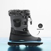 image:imageDREAM PAIRS Boys Girls Snow Boots WaterResistant Outdoor Warm Cozy AntiSlip Mid Calf Faux Fur Lining Insulated Winter Shoes for LittleBig KidsGreyBlack