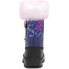 image:imageDREAM PAIRS Boys Girls Snow Boots WaterResistant Outdoor Warm Cozy AntiSlip Mid Calf Faux Fur Lining Insulated Winter Shoes for LittleBig KidsNavyFuchsia