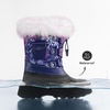 image:imageDREAM PAIRS Boys Girls Snow Boots WaterResistant Outdoor Warm Cozy AntiSlip Mid Calf Faux Fur Lining Insulated Winter Shoes for LittleBig KidsNavyFuchsia