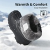 image:imageDREAM PAIRS Boys Girls Snow Boots Waterproof Outdoor Warm Cozy AntiSlip Mid Calf Faux Fur Lining Winter Shoes for LittleBig KidsBlack