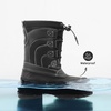 image:imageDREAM PAIRS Boys Girls Snow Boots Waterproof Outdoor Warm Cozy AntiSlip Mid Calf Faux Fur Lining Winter Shoes for LittleBig KidsBlack