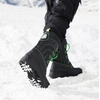 image:imageDREAM PAIRS Boys Girls Snow Boots Waterproof Outdoor Warm Cozy AntiSlip Mid Calf Faux Fur Lining Winter Shoes for LittleBig KidsBlackNeonGreen