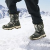 image:imageDREAM PAIRS Kids Waterproof Snow Boots with Hook and Loop Mid Calf Faux Fur Lining Winter BootsCamoGreen