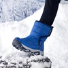 image:imageDREAM PAIRS Kids Waterproof Snow Boots with Hook and Loop Mid Calf Faux Fur Lining Winter BootsRoyal Blue