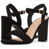 image:imageDREAM PAIRS Womens Chunky Heels Open Toe Ankle Strap High Block Comfy Dress Heel Sandals Pumps ShoesBlackSuede