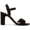 image:imageDREAM PAIRS Womens Chunky Heels Open Toe Ankle Strap High Block Comfy Dress Heel Sandals Pumps ShoesBlackSuede