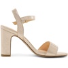 image:imageDREAM PAIRS Womens Chunky Heels Open Toe Ankle Strap High Block Comfy Dress Heel Sandals Pumps ShoesGold
