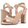 image:imageDREAM PAIRS Womens Chunky Heels Open Toe Ankle Strap High Block Comfy Dress Heel Sandals Pumps ShoesNudeSuede