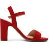 image:imageDREAM PAIRS Womens Chunky Heels Open Toe Ankle Strap High Block Comfy Dress Heel Sandals Pumps ShoesRedSuede