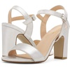 image:imageDREAM PAIRS Womens Chunky Heels Open Toe Ankle Strap High Block Comfy Dress Heel Sandals Pumps ShoesSilver