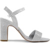 image:imageDREAM PAIRS Womens Chunky Heels Open Toe Ankle Strap High Block Comfy Dress Heel Sandals Pumps ShoesSilverglitter