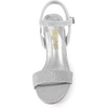 image:imageDREAM PAIRS Womens Chunky Heels Open Toe Ankle Strap High Block Comfy Dress Heel Sandals Pumps ShoesSilverglitter