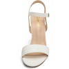 image:imageDREAM PAIRS Womens Chunky Heels Open Toe Ankle Strap High Block Comfy Dress Heel Sandals Pumps ShoesWhitePu