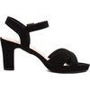 image:imageDREAM PAIRS Womens Chunky Heels Open Toe Ankle Strap Sparkly Heels Pump SandalsBlackSuede