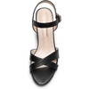 image:imageDREAM PAIRS Womens Chunky Heels Open Toe Ankle Strap Sparkly Heels Pump SandalsBlackpu