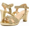 image:imageDREAM PAIRS Womens Chunky Heels Open Toe Ankle Strap Sparkly Heels Pump SandalsGoldGlitter