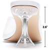 image:imageDREAM PAIRS Womens Clear Heeled Sandals Square Toe Transparent Stiletto Mules Slip on Wedding Dress ShoesWhiteClear