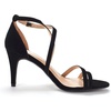 image:imageDREAM PAIRS Womens Fashion Stilettos Open Toe Pump Heel SandalsBlackNubuck
