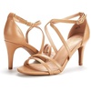 image:imageDREAM PAIRS Womens Fashion Stilettos Open Toe Pump Heel SandalsNudePu