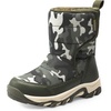 image:imageDREAM PAIRS Kids Waterproof Snow Boots with Hook and Loop Mid Calf Faux Fur Lining Winter BootsCamoGreen